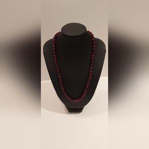 Genuine Garnet Round Faceted 6mm 17"